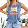 All Booked For Valentines Retro Book Lover Teacher Bookworm Premium Tri-Blend Comfort Colors Tank Top Blue Jean