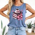 All Booked For Valentine's Teacher Coquette Bow Coffee Book Comfort Colors Tank Top Blue Jean All Booked For Valentine's Teacher Coquette Bow Coffee Book Comfort Colors Tank Top Blue Jean