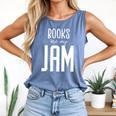 Books Are My Jam Graphic For Introverts Comfort Colors Tank Top Blue Jean