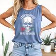 I Buy Her Books And Call Her A Good Girl Book Lover Comfort Colors Tank Top Blue Jean