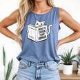 Cat Book Humor How To Train Your Human Comfort Colors Tank Top Blue Jean