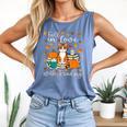 Cat Fall In Love With Reading Book Lover Autumn Comfort Colors Tank Top Blue Jean
