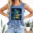 Cool Magical Book With Wizard Turtle For Adults And Kids Comfort Colors Tank Top Blue Jean Cool Magical Book With Wizard Turtle For Adults And Kids Comfort Colors Tank Top Blue Jean
