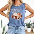 Cozy My Weekend Is Books Blankets Reading Tea Lover Premium Comfort Colors Tank Top Blue Jean
