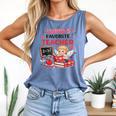 Cupid's Favorite Math Teacher Valentine Reading Book Women Comfort Colors Tank Top Blue Jean Cupid's Favorite Math Teacher Valentine Reading Book Women Comfort Colors Tank Top Blue Jean
