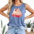 Cute Books And Coffee Crochet Valentines Day Tee For Couples Comfort Colors Tank Top Blue Jean