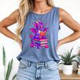 Cute Dragon Reading Books Bookworm Comfort Colors Tank Top Blue Jean Cute Dragon Reading Books Bookworm Comfort Colors Tank Top Blue Jean