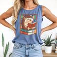 Cute Hedgehog Book Nerd Comfort Colors Tank Top Blue Jean Cute Hedgehog Book Nerd Comfort Colors Tank Top Blue Jean
