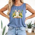 Cute Rabbit And Book Women Girls Reading Book Rabbit Lover Comfort Colors Tank Top Blue Jean Cute Rabbit And Book Women Girls Reading Book Rabbit Lover Comfort Colors Tank Top Blue Jean