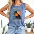 Drink Coffee Read Books Dismantle Systems Of Oppression Cat Comfort Colors Tank Top Blue Jean