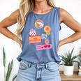 Dungeon Crawler Carl Colorful Sticker Collage LitRPG Book Comfort Colors Tank Top Blue Jean