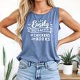 Easily Distracted By Chickens And Books Farm Comfort Colors Tank Top Blue Jean Easily Distracted By Chickens And Books Farm Comfort Colors Tank Top Blue Jean