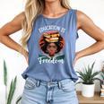 Education Is Freedom African Teacher Books Lovers Comfort Colors Tank Top Blue Jean