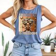 Education Is Freedom Teacher Books Black History Women Comfort Colors Tank Top Blue Jean