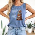 Erasmus When I Have Money I Buy Books Comfort Colors Tank Top Blue Jean
