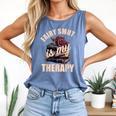 Fairy Smut Is My Therapy Romantasy Spicy Books Faerie Tales Comfort Colors Tank Top Blue Jean
