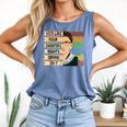 Feminist Ruth Bader Ginsburg RBG Quote Girl With Book Women Comfort Colors Tank Top Blue Jean