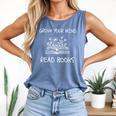 Grow Your Mind Read Books Tee Fun Book Lover Reading Outfit Comfort Colors Tank Top Blue Jean