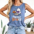 Halloween Teacher Women Cute Reading Ghost Read More Books Comfort Colors Tank Top Blue Jean Halloween Teacher Women Cute Reading Ghost Read More Books Comfort Colors Tank Top Blue Jean