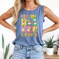 HUGvyn Happy 100 Days Of School Teacher Goose Preppy Books Comfort Colors Tank Top Blue Jean HUGvyn Happy 100 Days Of School Teacher Goose Preppy Books Comfort Colors Tank Top Blue Jean