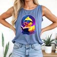 Humor Rubber Duck Reading Book Comfort Colors Tank Top Blue Jean