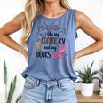 Iced Coffee & Reading Smut Books Girly Spicy Novels Comfort Colors Tank Top Blue Jean