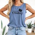 I'd Rather Be Reading Book Lover Bookworm Reading Comfort Colors Tank Top Blue Jean