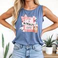 I'm A Kindle Girlie Book Lover Bookish Comfort Colors Tank Top Blue Jean