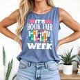 It's Book Fair Week Comfort Colors Tank Top Blue Jean