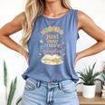 Just One More Chapter Cozy Book Lover Reading & Coffee Comfort Colors Tank Top Blue Jean Just One More Chapter Cozy Book Lover Reading & Coffee Comfort Colors Tank Top Blue Jean
