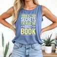 I Know All Your Secrets i Have Read Guest Book Hotel Manager Comfort Colors Tank Top Blue Jean