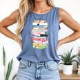 Life Of A Reader Book Lovers Book Nerds Bookworm Comfort Colors Tank Top Blue Jean