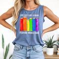 Live Life Like A Book Florida Would Ban LGBT Month Comfort Colors Tank Top Blue Jean