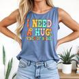 I Need A Huge Stack Of Books Reading Bookworm Joke Comfort Colors Tank Top Blue Jean