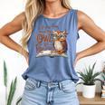 If You Need Me Owl Be Reading Book Lover Students Comfort Colors Tank Top Blue Jean