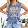 I Have No Shelf Control Book Lover Bookworms Comfort Colors Tank Top Blue Jean