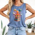 Octopus Book Reading Book Reader Ocean Octopus Comfort Colors Tank Top Blue Jean