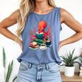 Octopus Reading Books Tea Coffee Comfort Colors Tank Top Blue Jean Octopus Reading Books Tea Coffee Comfort Colors Tank Top Blue Jean