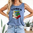 It Is Okay To Be a Grumpy Old Man Book Lover Premium Comfort Colors Tank Top Blue Jean