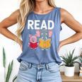 Pig Elephant Reading Cute Book Lover Bookworm Boys Girls Kid Comfort Colors Tank Top Blue Jean Pig Elephant Reading Cute Book Lover Bookworm Boys Girls Kid Comfort Colors Tank Top Blue Jean