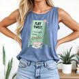 Plot Twist I Bought More Books Bookish Comfort Colors Tank Top Blue Jean