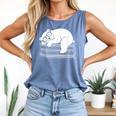 Polar Bear Reading Book Pajama Sleep Comfort Colors Tank Top Blue Jean Polar Bear Reading Book Pajama Sleep Comfort Colors Tank Top Blue Jean