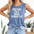 Pretend I'm A Book Character Costumes For Kids Halloween Comfort Colors Tank Top Blue Jean