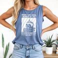 PROUDLY ANTI-SOCIAL MEMBER OF THE Introverted Book Club Comfort Colors Tank Top Blue Jean