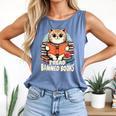 I Read Banned Books Shirt Cat Lover Bookworm Reader Men Women Kids Comfort Colors Tank Top Blue Jean