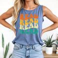 Read Read Read Read Book Lover Reading Bookworm Reader Comfort Colors Tank Top Blue Jean