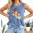 Read Books Drink Coffee For Women Comfort Colors Tank Top Blue Jean