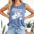 I Read Past My Bedtime Late Night Readers Book Club Comfort Colors Tank Top Blue Jean