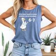 Reading 6-7 Silly Goose Read Books Bookish Bookworm Comfort Colors Tank Top Blue Jean