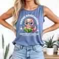 Reading Book Lovers Glasses Cartoon Worm Books Cute Bookworm Comfort Colors Tank Top Blue Jean